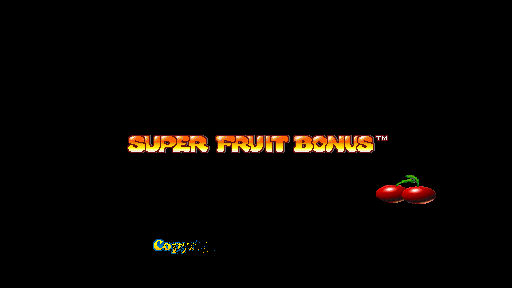 Super Fruit Bonus (Version 2.5E Dual) Title Screen